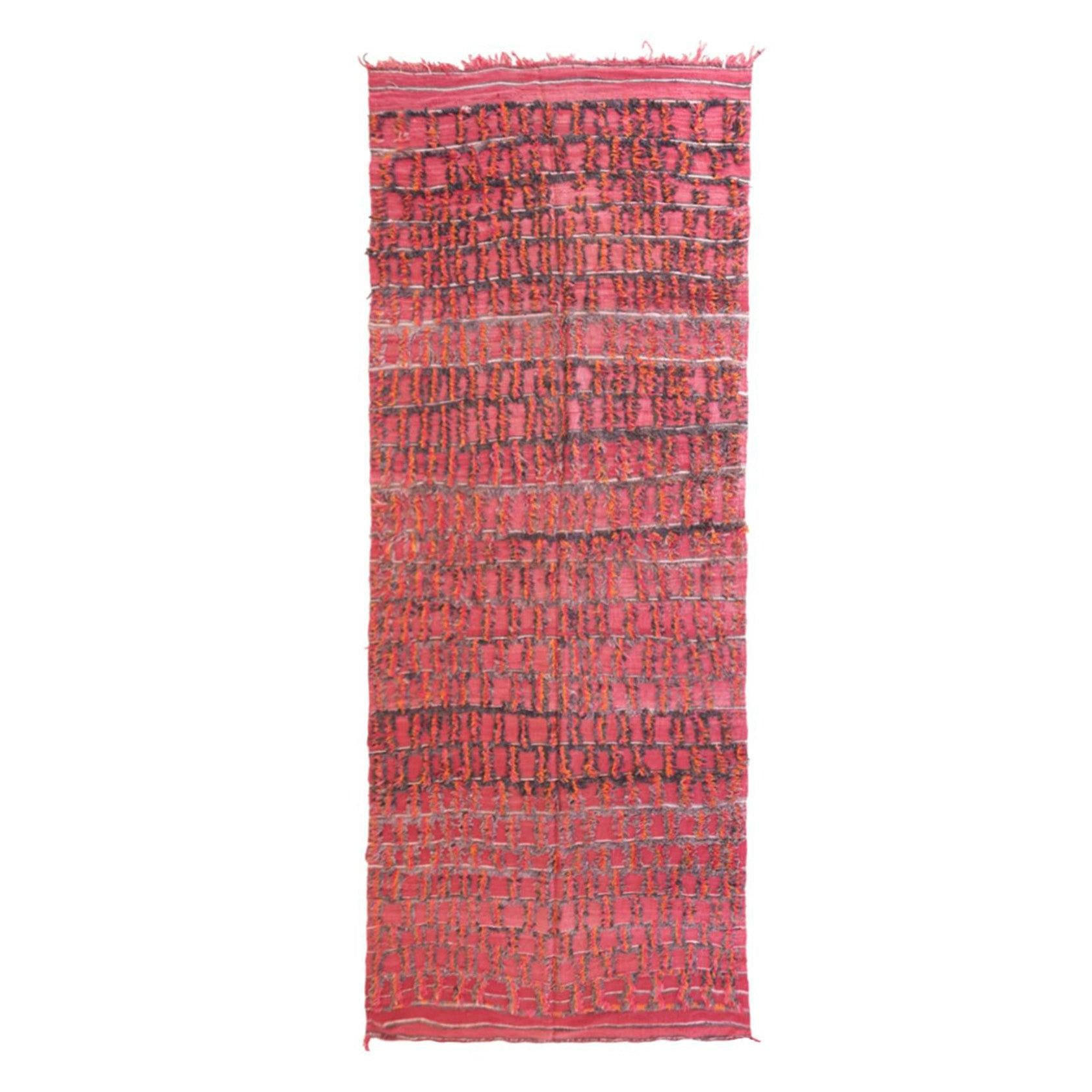 BERBERTEPPICH aus reiner Wolle 175x 467 cm - Rot, Naturmaterialien (175/467cm) - AFK Living