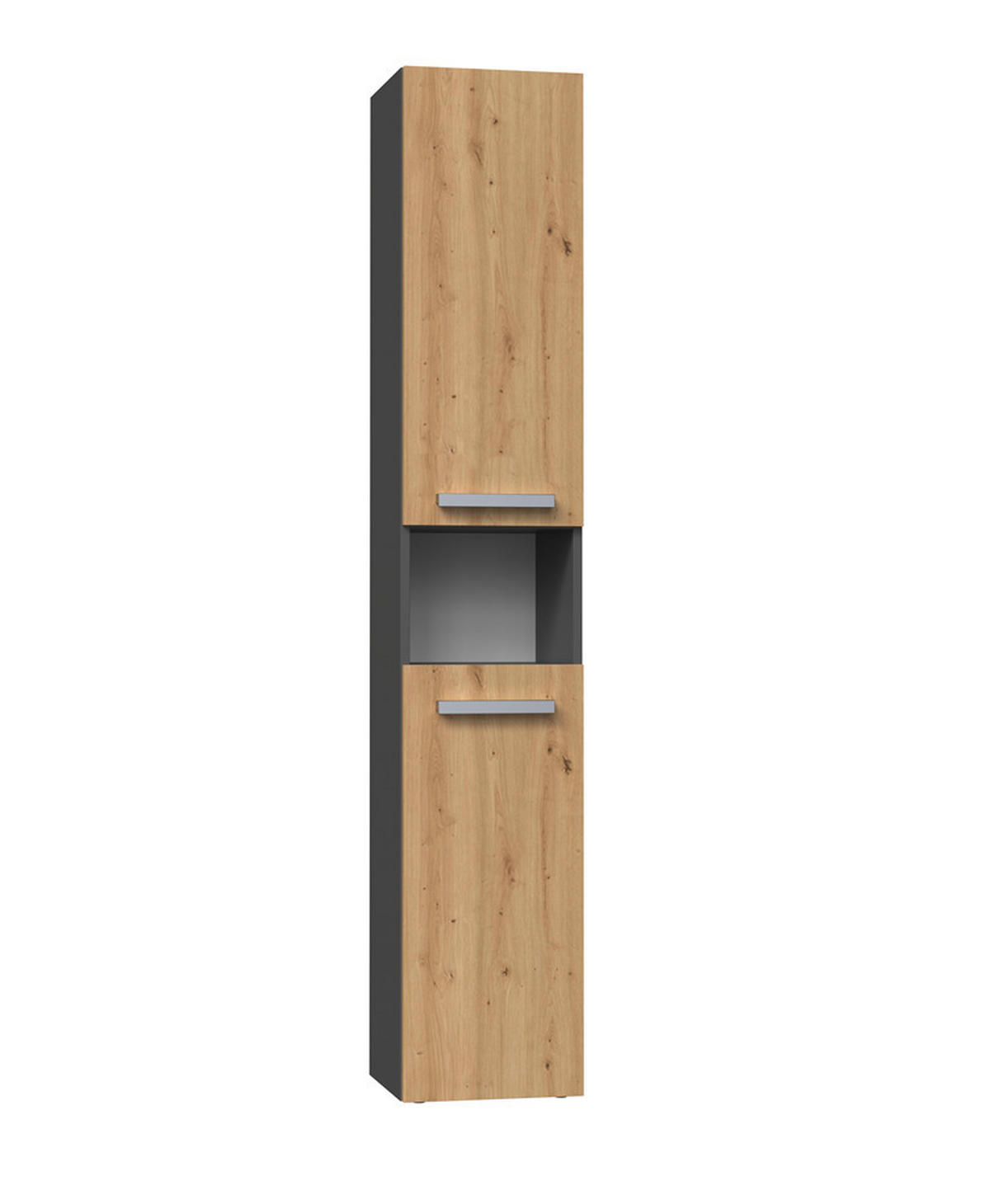 SKRIŇA kúpeľňová - antracitová, kompozitné drevo (31/174/30cm) - RAUMHIRSCH FURNITURE