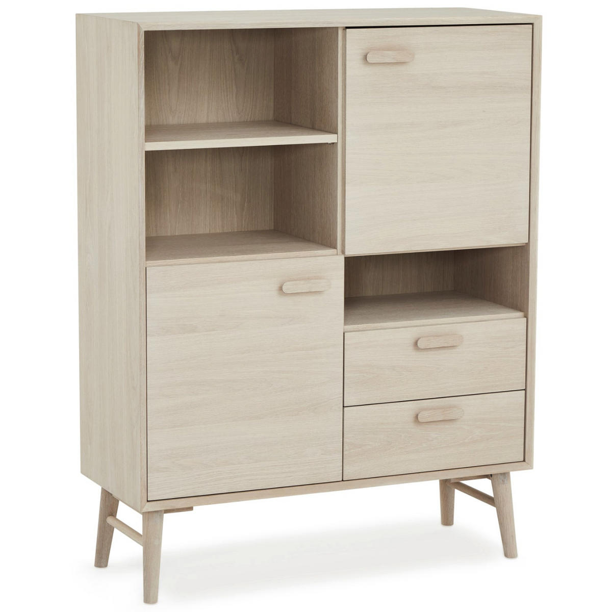 HIGHBOARD Eiche massiv - Eichefarben, Holz/Holzwerkstoff (100/130/40cm) - Furnhouse