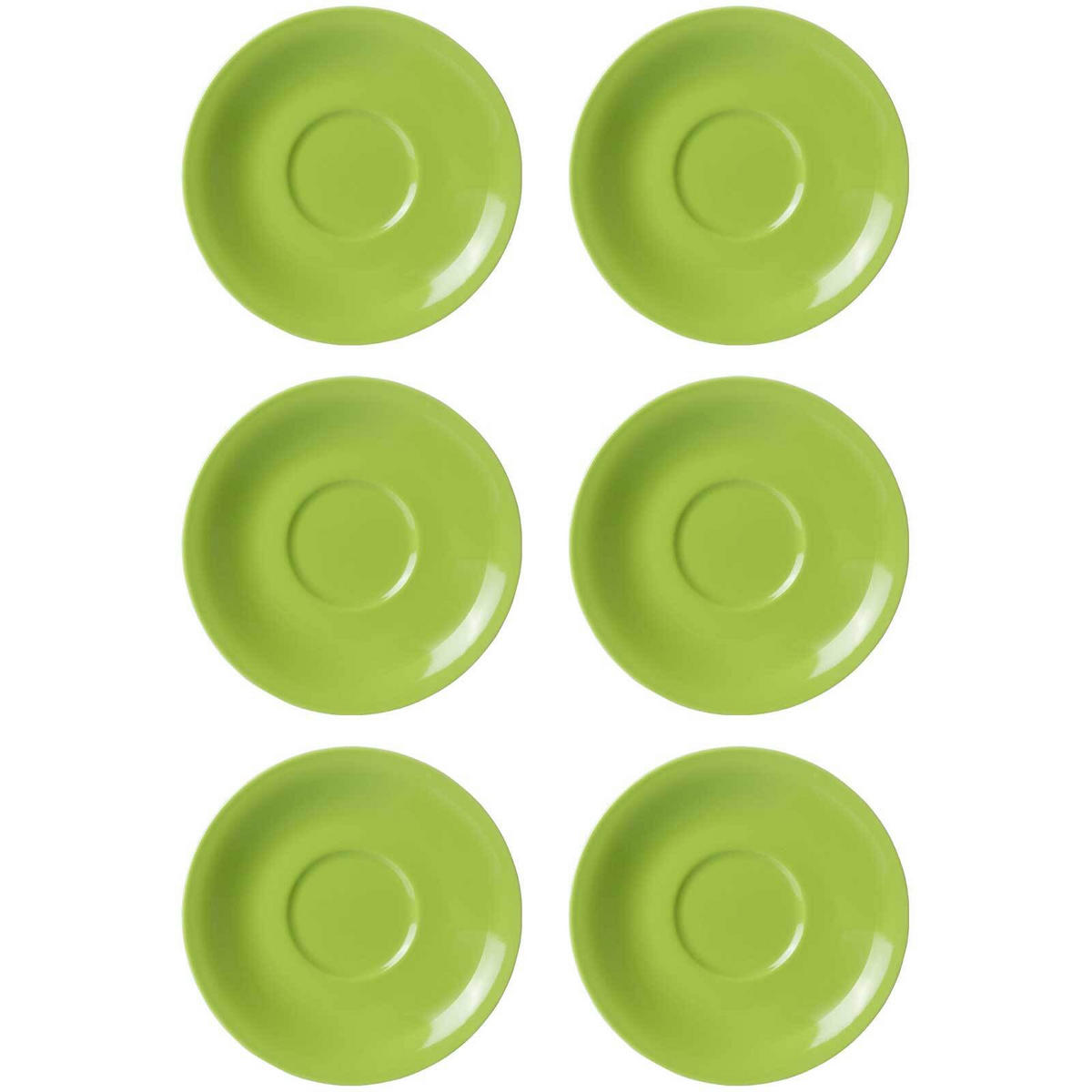JUMBOUNTERTASSEN Doppio Grün ø 17 cm 6er Set - Grün, Keramik (17cm) - Ritzenhoff Breker