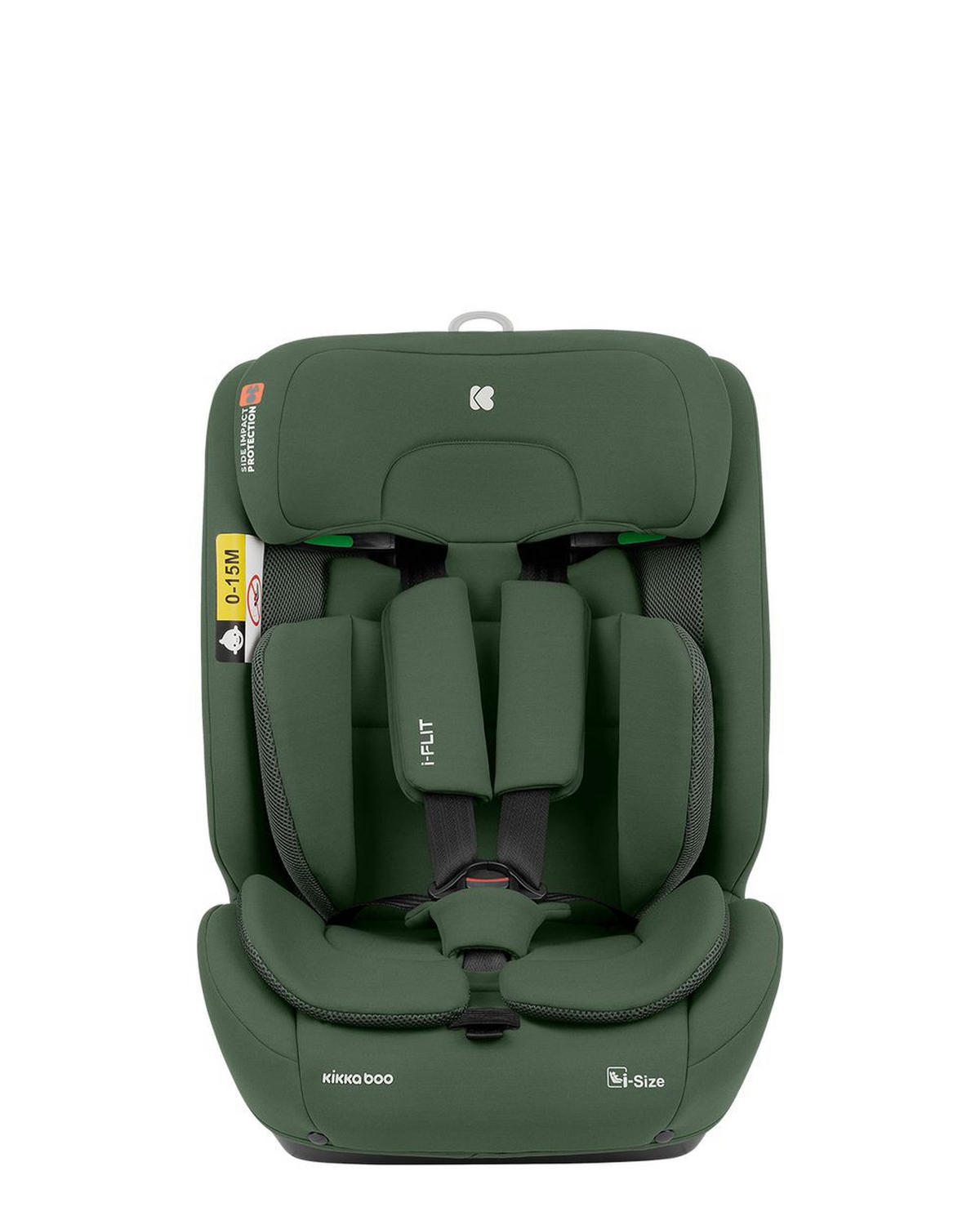 KINDERSITZ i-Flit i-Size grün (76-150cm) Isofix Kopfstütze verstellbar SPS - Grün, Kunststoff (44/62/45cm) - Kikka boo