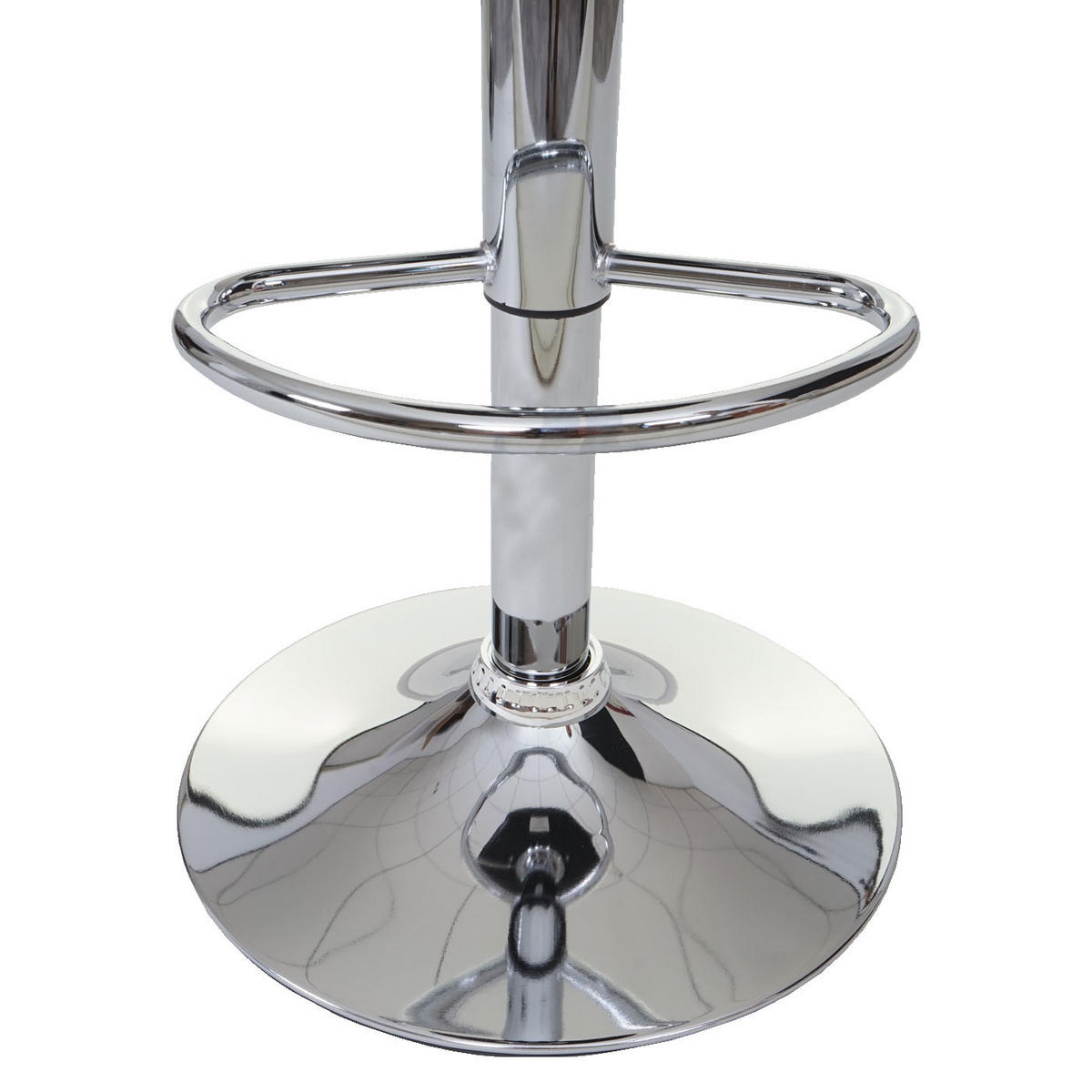 BARHOCKER 2er-Set gepolstert mit Lehne Sitzhöhe 63-87cm höhenverstellbar Stoff/Textil Dunkelgrau Kunstleder Weiß - Grau, Textil (38/107/41cm) - PROREGAL