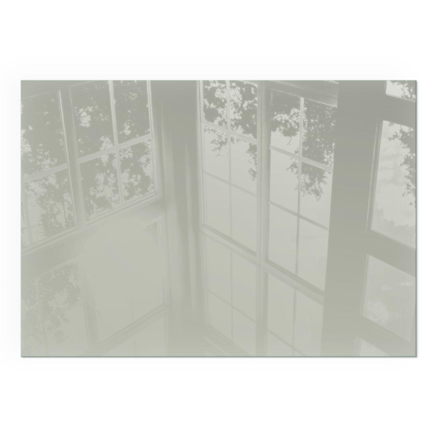 GLASPLATTE für Kamin 100x70 cm - Grün, Glas (100/70/0.4cm) - TULUP