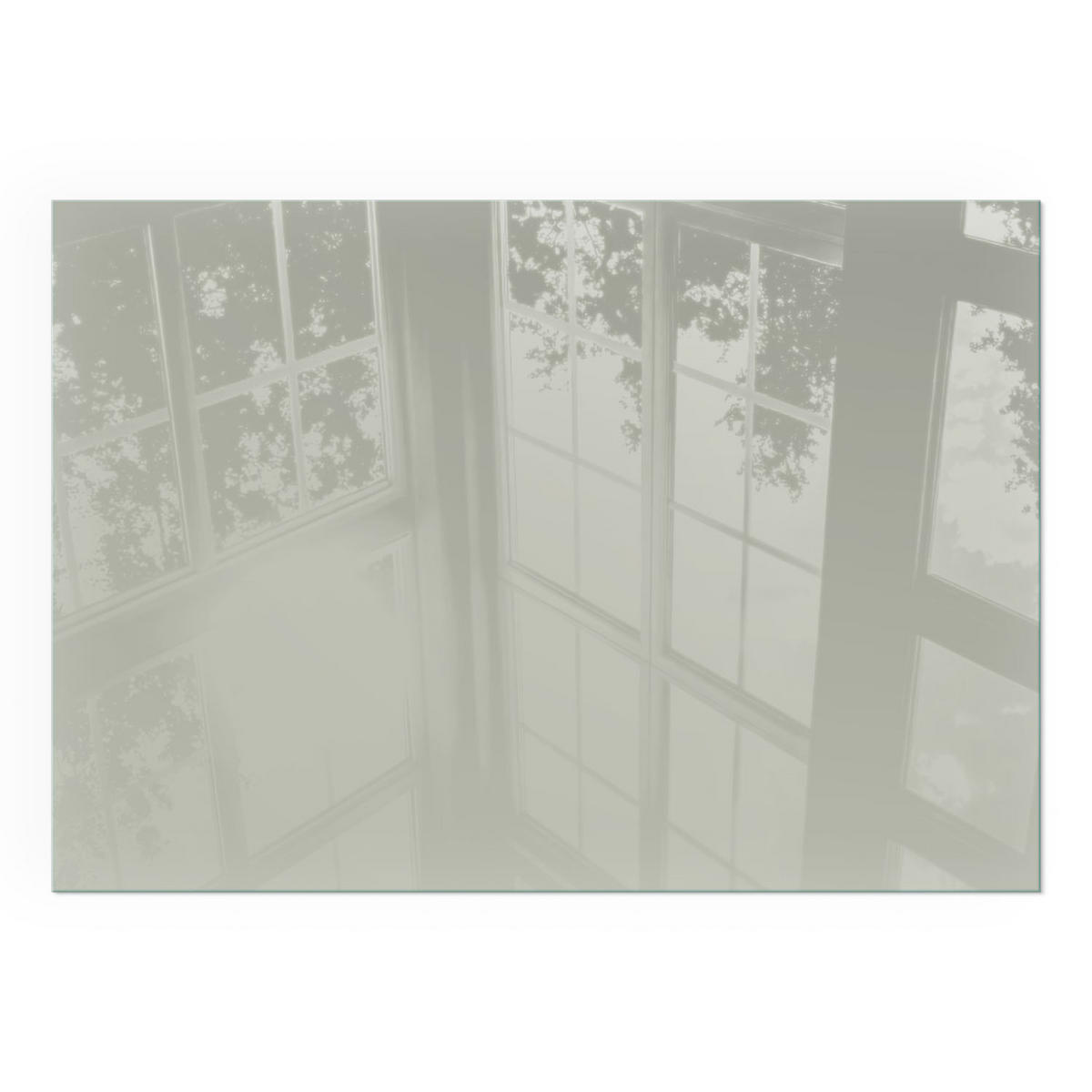 GLASPLATTE für Kamin 100x70 cm - Grün, Glas (100/70/0.4cm) - TULUP