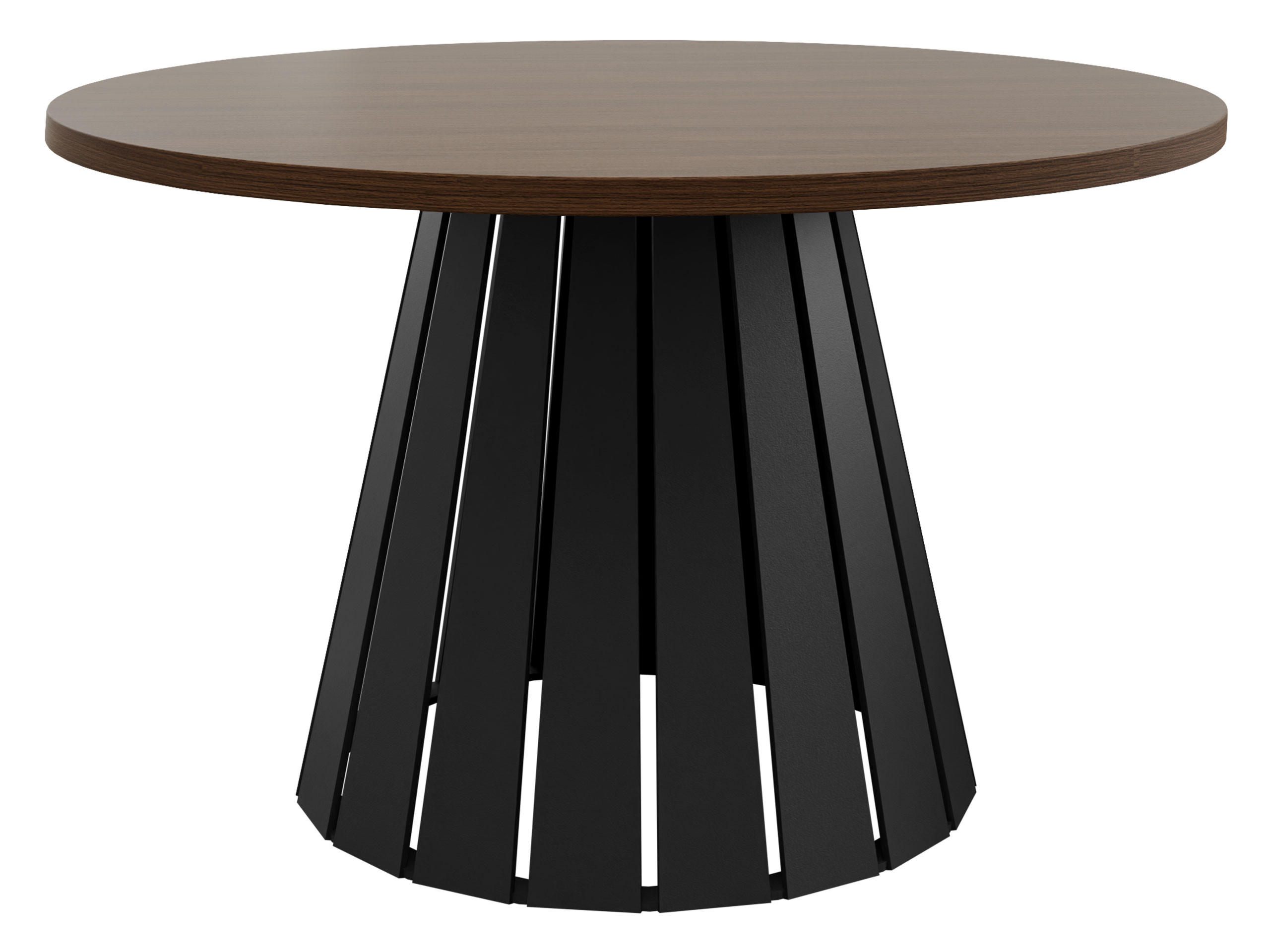 Mirjan24 Couchtisch Schwarz, Nussbaum 75x43x75 cm