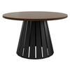 COUCHTISCH Circolo - Nussbaumfarben/Schwarz, Holzwerkstoff/Metall (75/75/43cm) - MIRJAN24