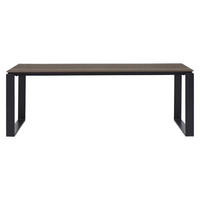 GARTENTISCH, Martinus, Schwarz, HDPE, 210 x 100 x 75 cm - Schwarz, Kunststoff (100/210/75cm) - ebuy24