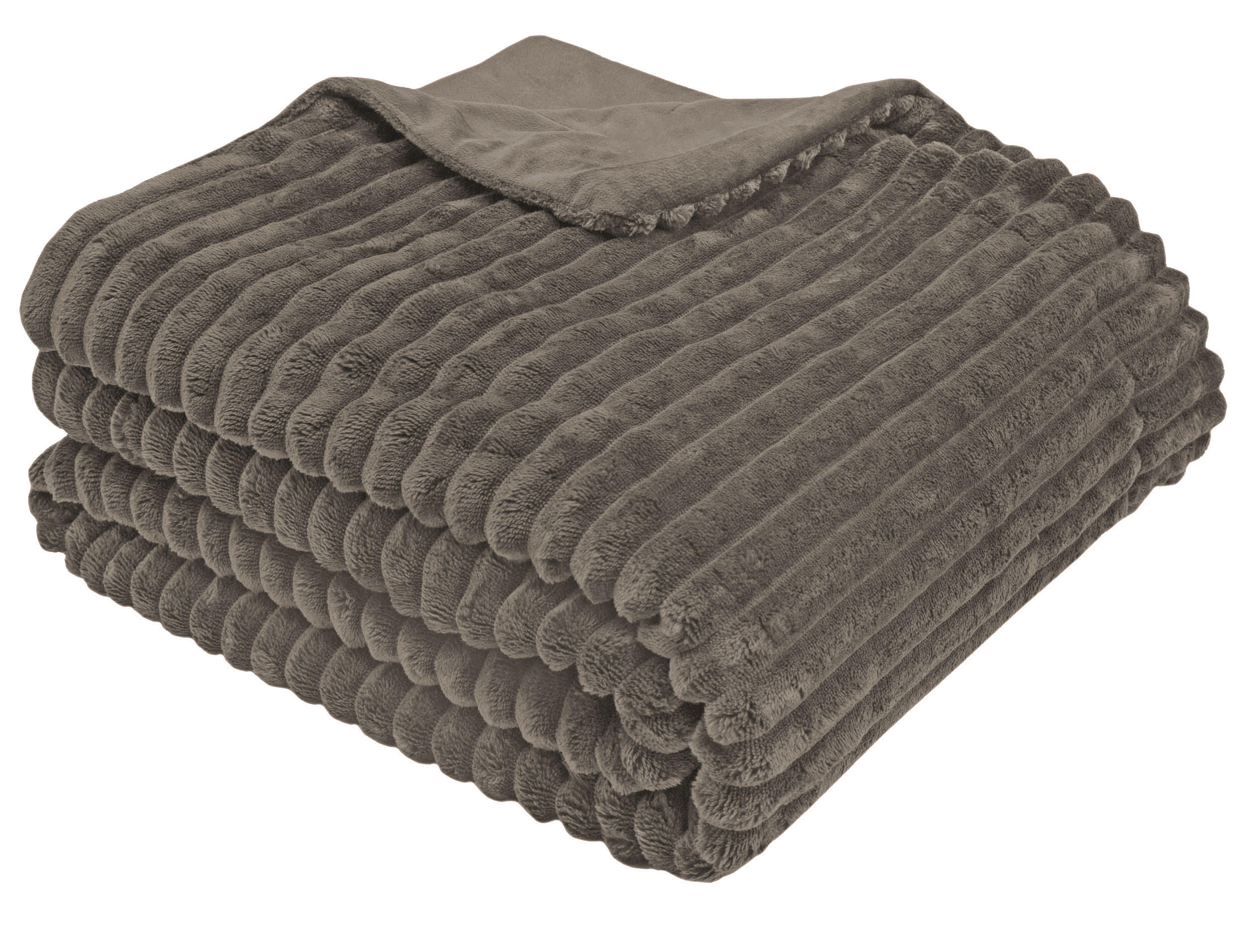 KUSCHELDECKE, 150x200 cm, 100% Polyester, Grau - Taupe, Textil (150/200cm) - Zollner