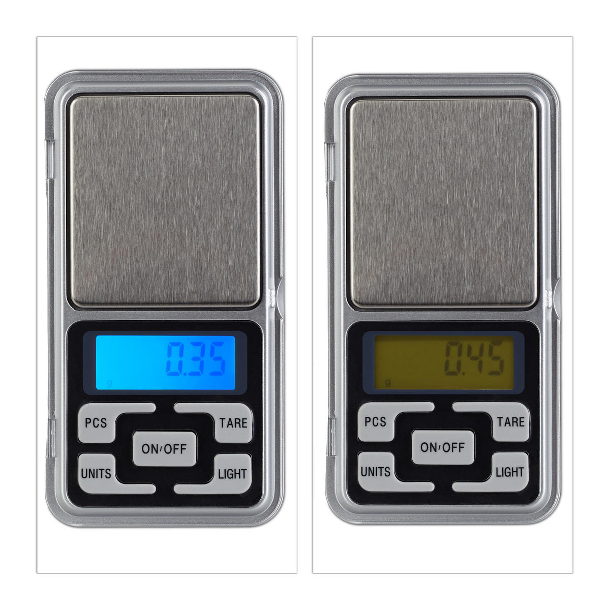 DIGITALE Feinwaage - Multicolor, Kunststoff/Metall - Relaxdays