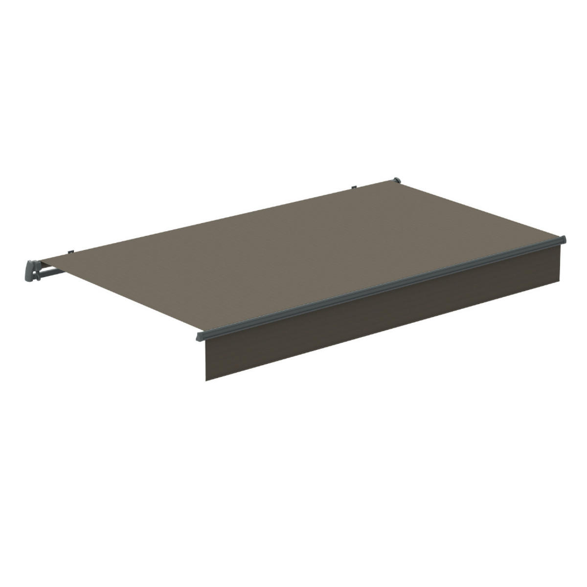MARKISE pisa taupe fris 2.95 x 3 m aus stahl - Taupe, Metall (300/14/295cm) - Concept Usine