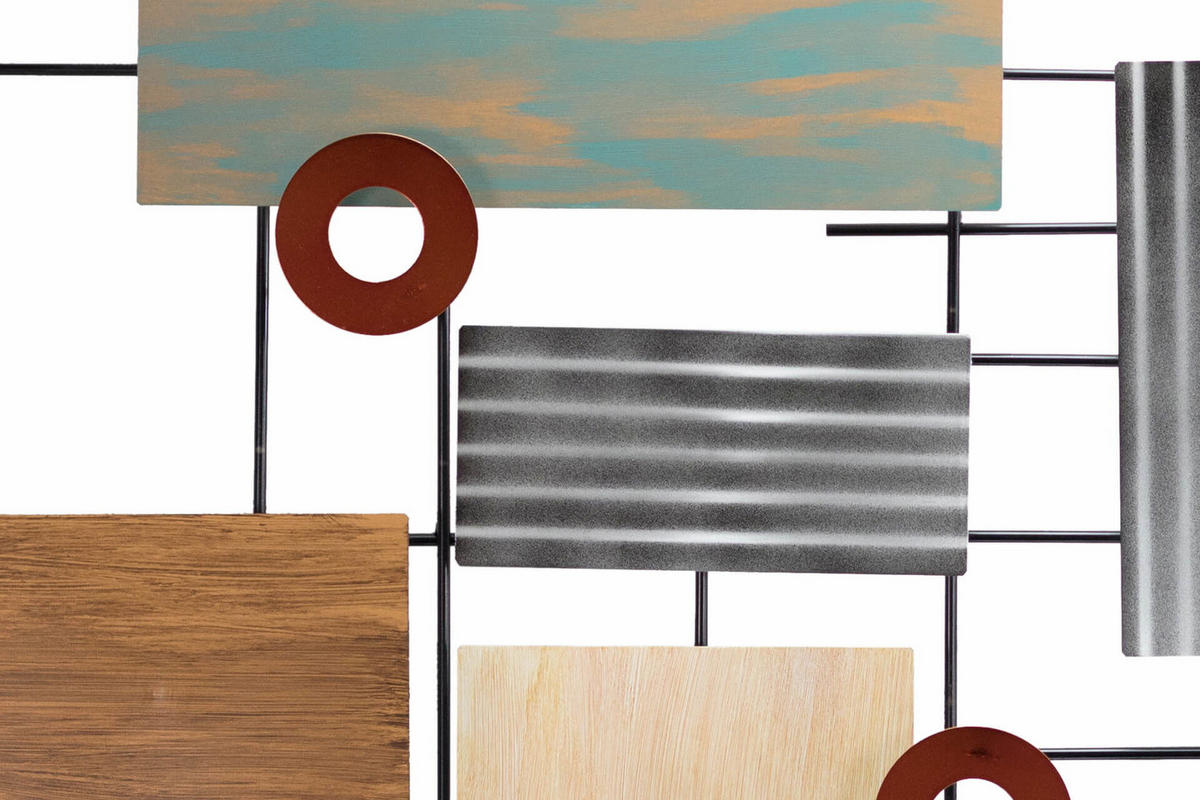 WANDDEKO Silber 119/78 cm - Beige/Silberfarben, Metall (6.7/78/5cm) - KUNSTLOFT