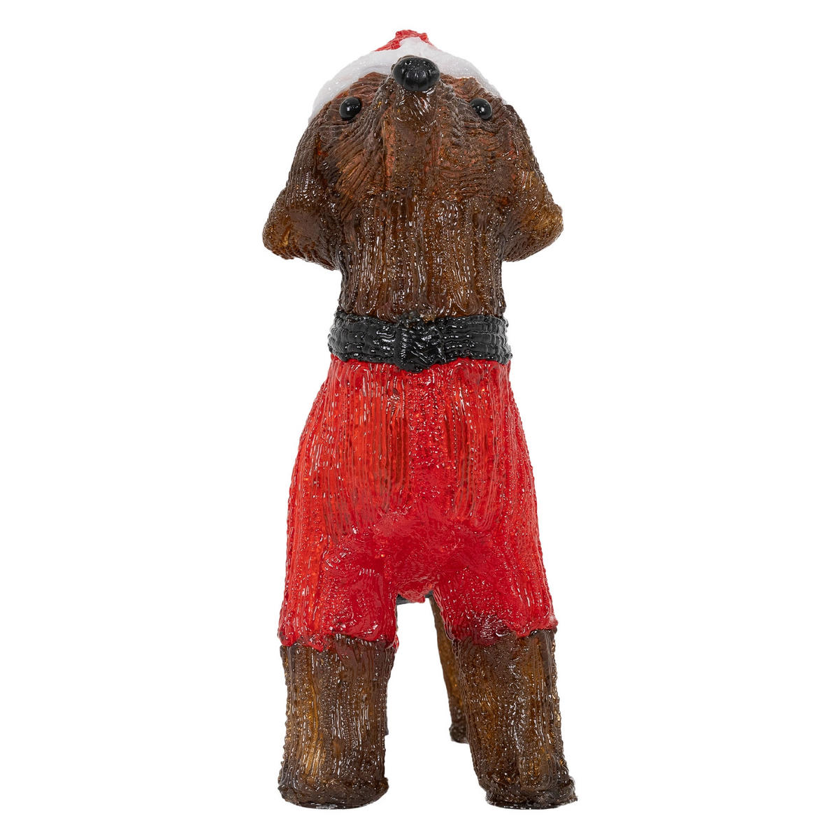 WEIHNACHT HUND 37 cm - Braun, Kunststoff (13.5/35/37cm)