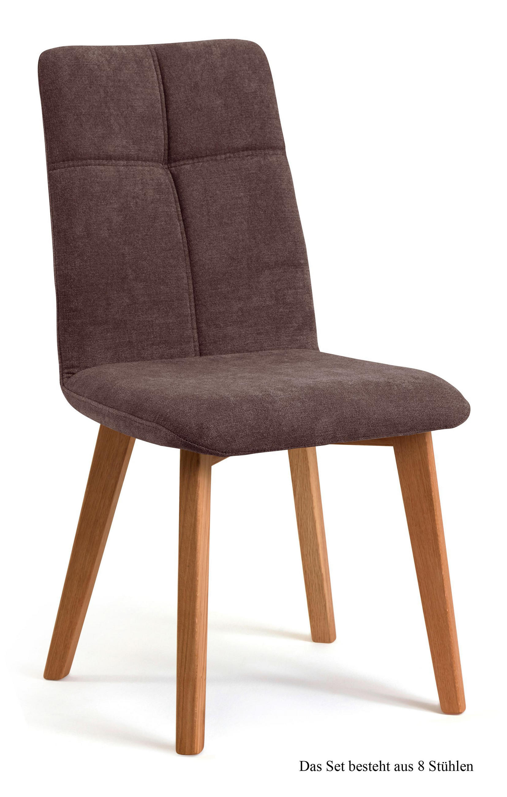 ESSZIMMERSTUHL (8er-Set) Dillian 47x92x60 Eiche geölt/Braun - Eichefarben/Braun, Kunststoff (60/92/47cm) - 58aufmkessel