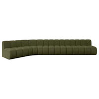 ECKSOFA modulares Sofa Montra-L3 - 472x174x70 cm Grün - Grün, Holzwerkstoff/Textil (472/174cm) - ALTDECOR