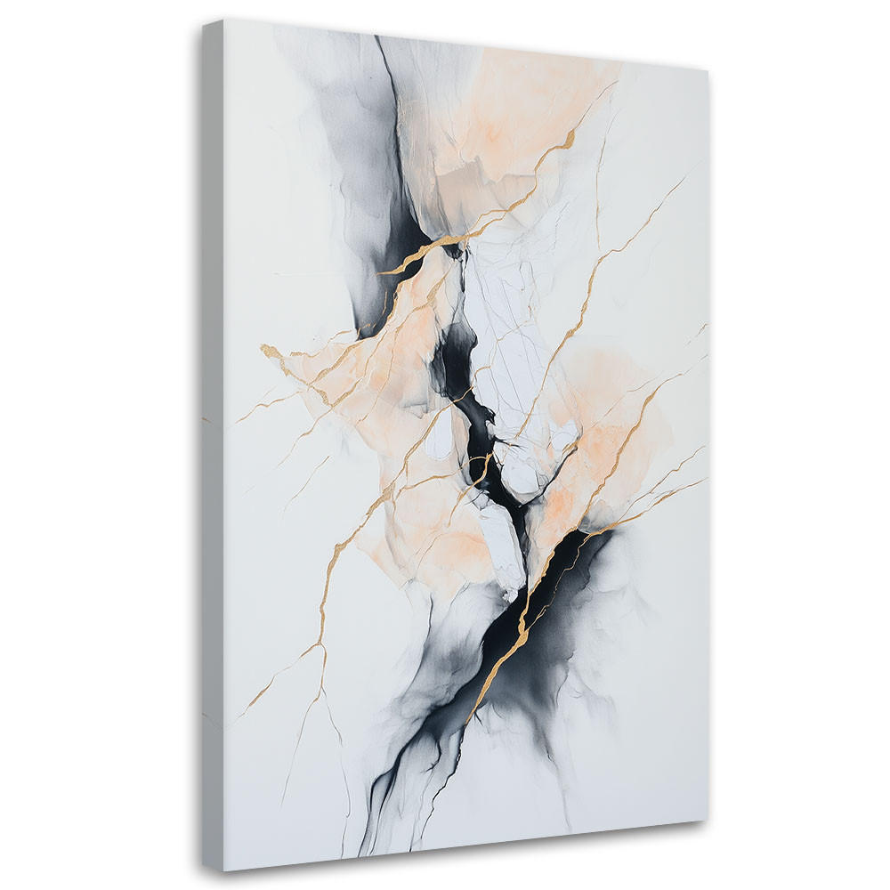 Feeby Leinwandbild Grau 70x100 cm