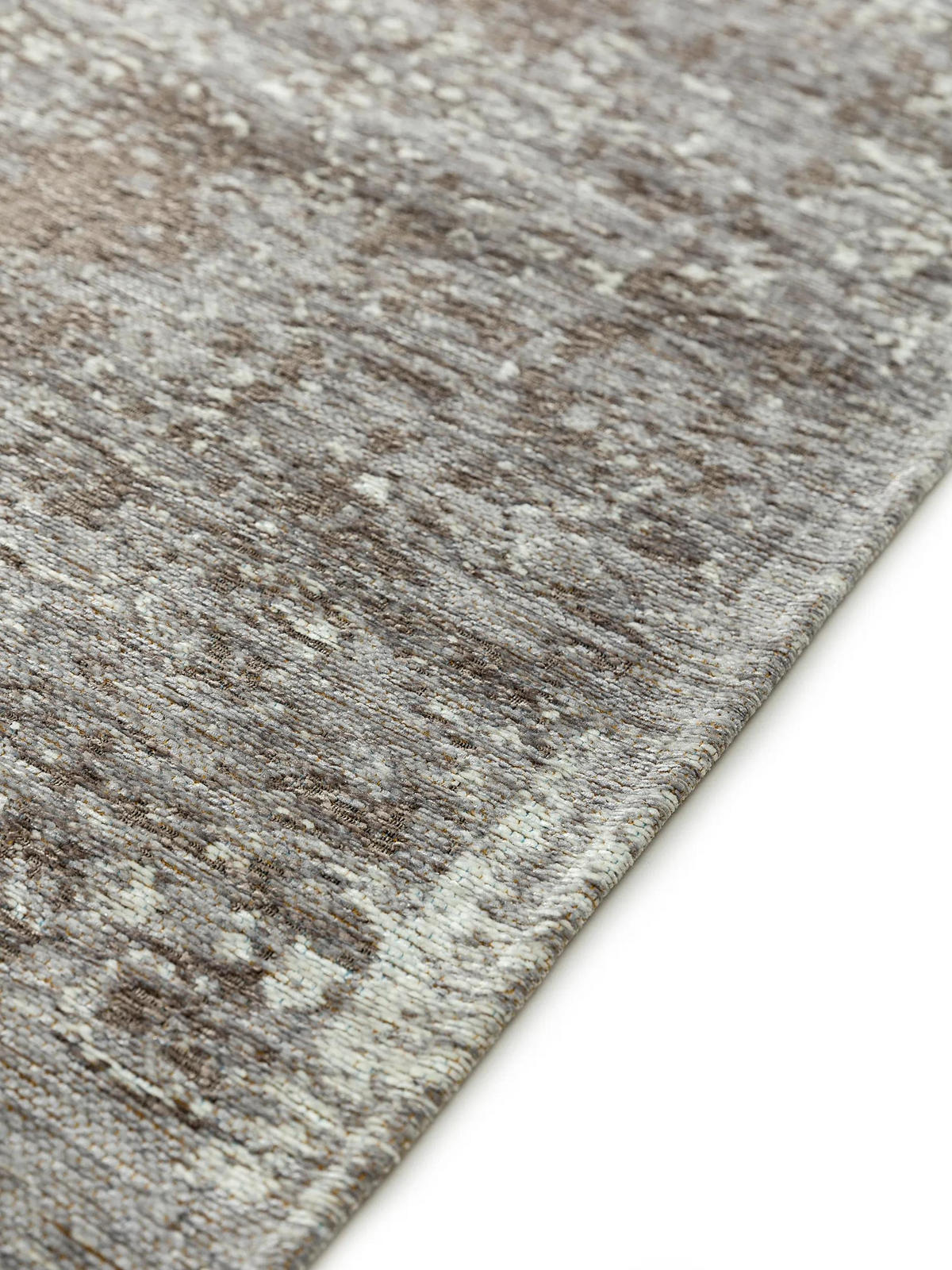 FLACHGEWEBETEPPICH Frencie Grau 80x165 cm - Grau, Textil (80/165cm) - benuta Nest