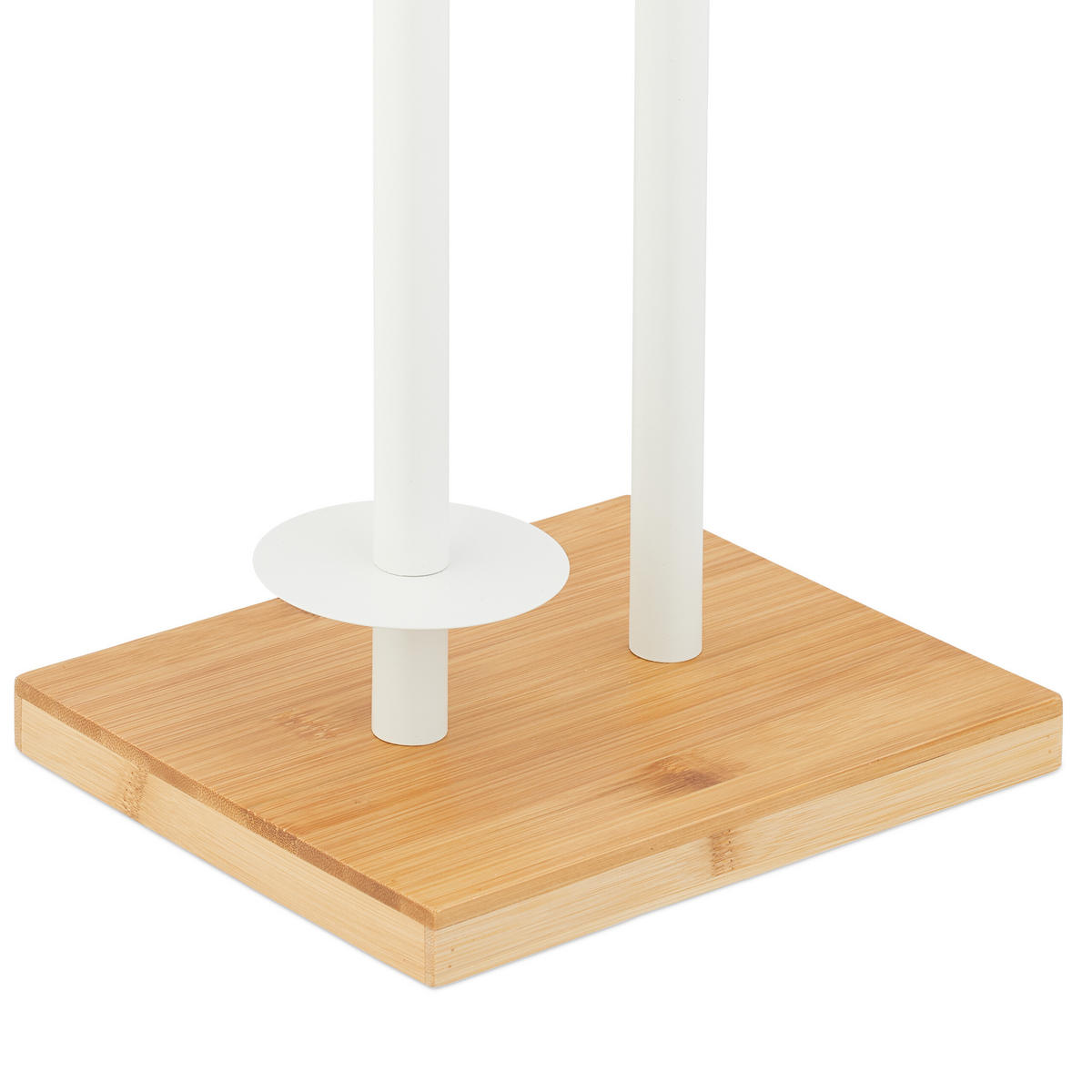 TOILETTENPAPIERHALTER - Weiß, Holz/Kunststoff (21/66.5/17cm) - Relaxdays