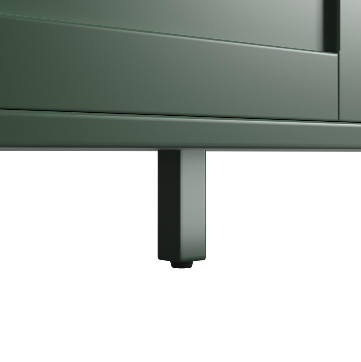 KÜCHENSCHRANK mit LED 120 x 40 x 179 cm MDF Grün - Grün, Holzwerkstoff (40/179/120cm) - Meubliv