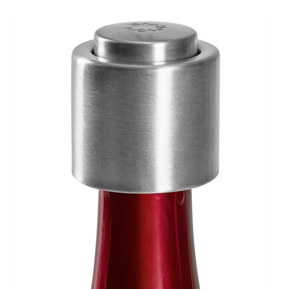FLASCHENSTOPFEN Drop & Close, für Wein & Champagner - Silberfarben, Metall (4.9/4.5/4.9cm) - ich-zapfe
