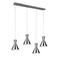 HÄNGELEUCHTE ENZO Metall Silber matt - Silberfarben, Metall (90/20/150cm)