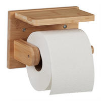 TOILETTENPAPIERHALTER - Hellbraun, Holz (16/12/10cm) - Relaxdays