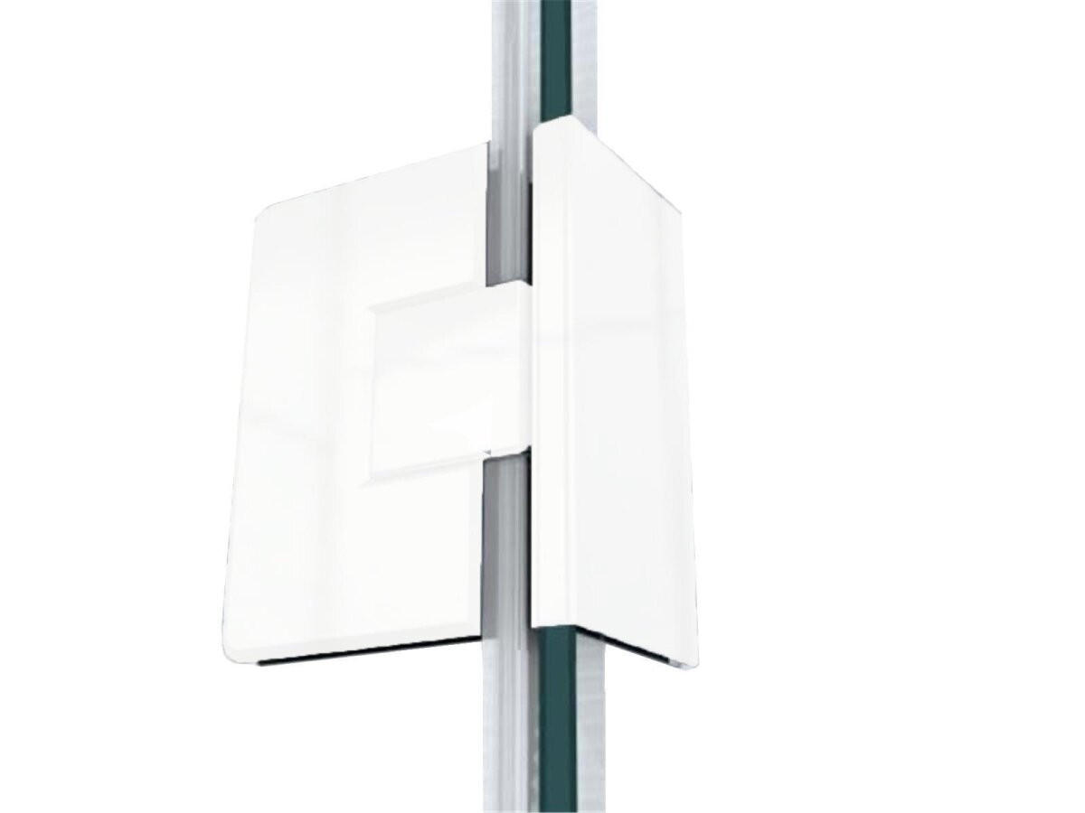 DUSCHKABINE Emma 80x80x80cm U-Form+DS- Weiß - Weiß, Glas (80/80/195cm) -  Glaswerk Westfalen