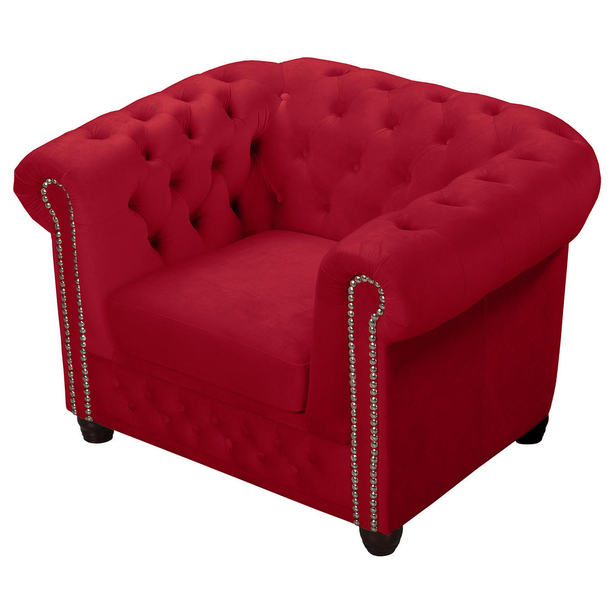 SESSEL - Buchefarben/Rot, Holz/Buchenholz (104/72/86cm) - home24