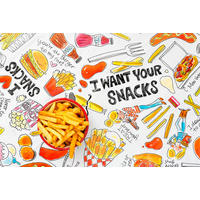 TISCHDECKE Snack in Bunt - 140 x 240cm - Multicolor, Kunststoff (36/29/22.5cm) - Blond Amsterdam