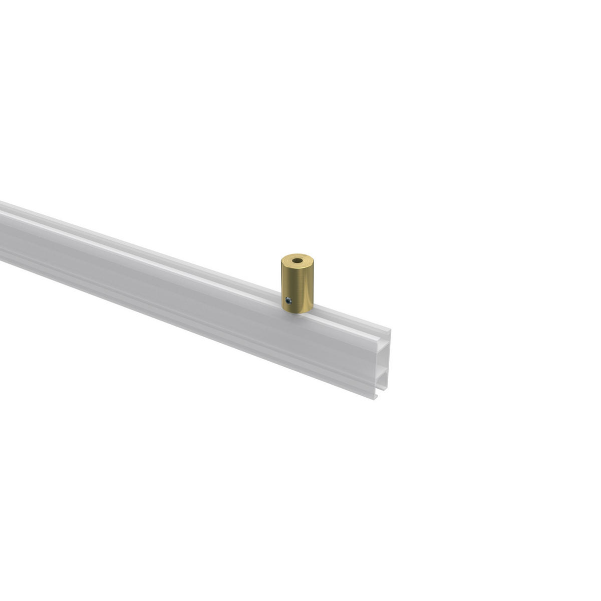 DECKENTRÄGER FÜR GARDINENSTANGEN INNENLAUF 20 mm Ø, Sonius 1-läufig, Messing-Optik, Packung 2 Stück - Messingfarben, Metall (1.6/3/1.6cm) - INTERDECO