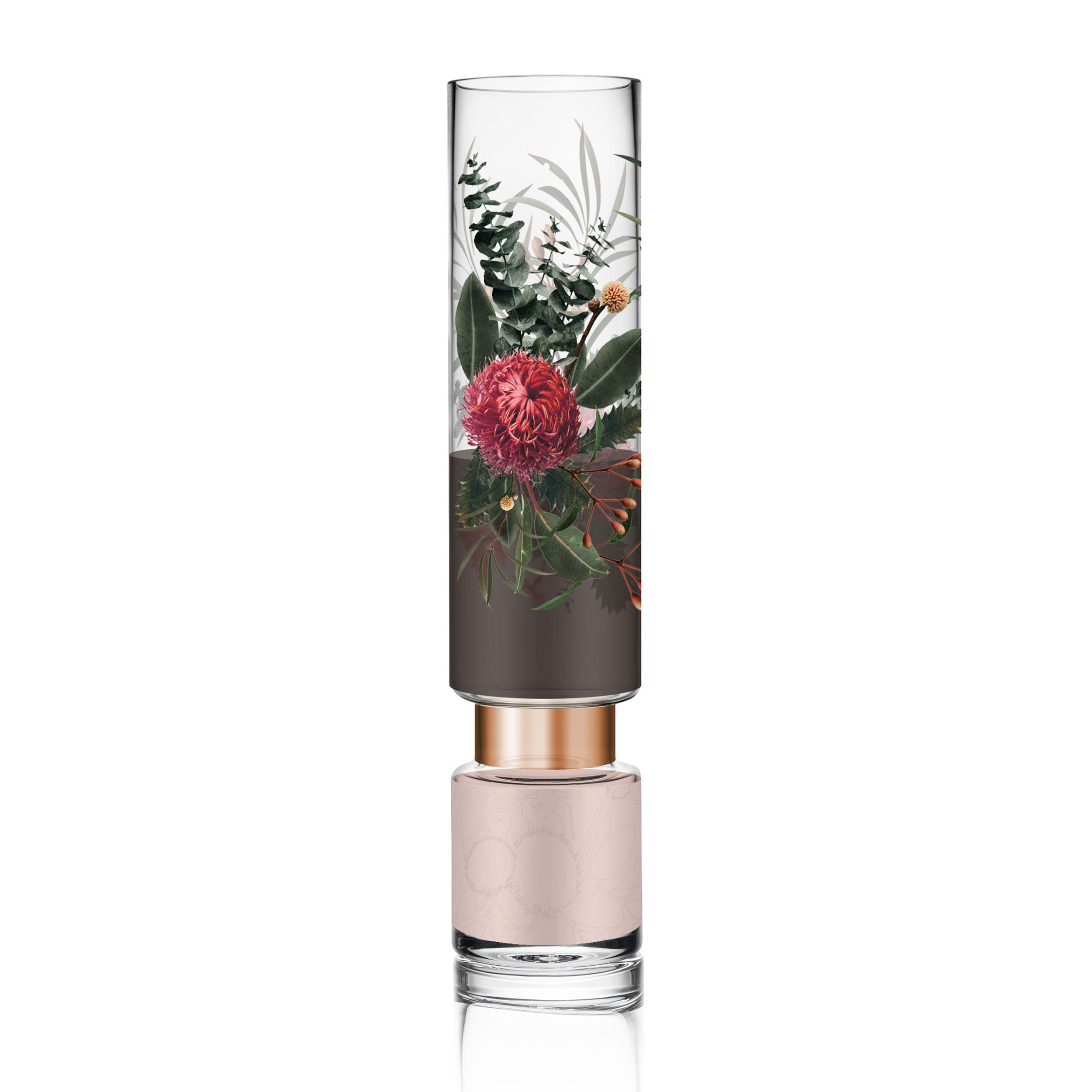 VASE Flory, Glas, Bunt, 45 cm - Multicolor, Glas (45cm) - Goebel
