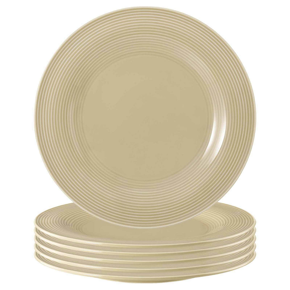 SPEISETELLER Beat Color Glaze Sandbeige ø 27,7 cm 6er Set - Beige, Keramik (27.7cm) - Seltmann Weiden