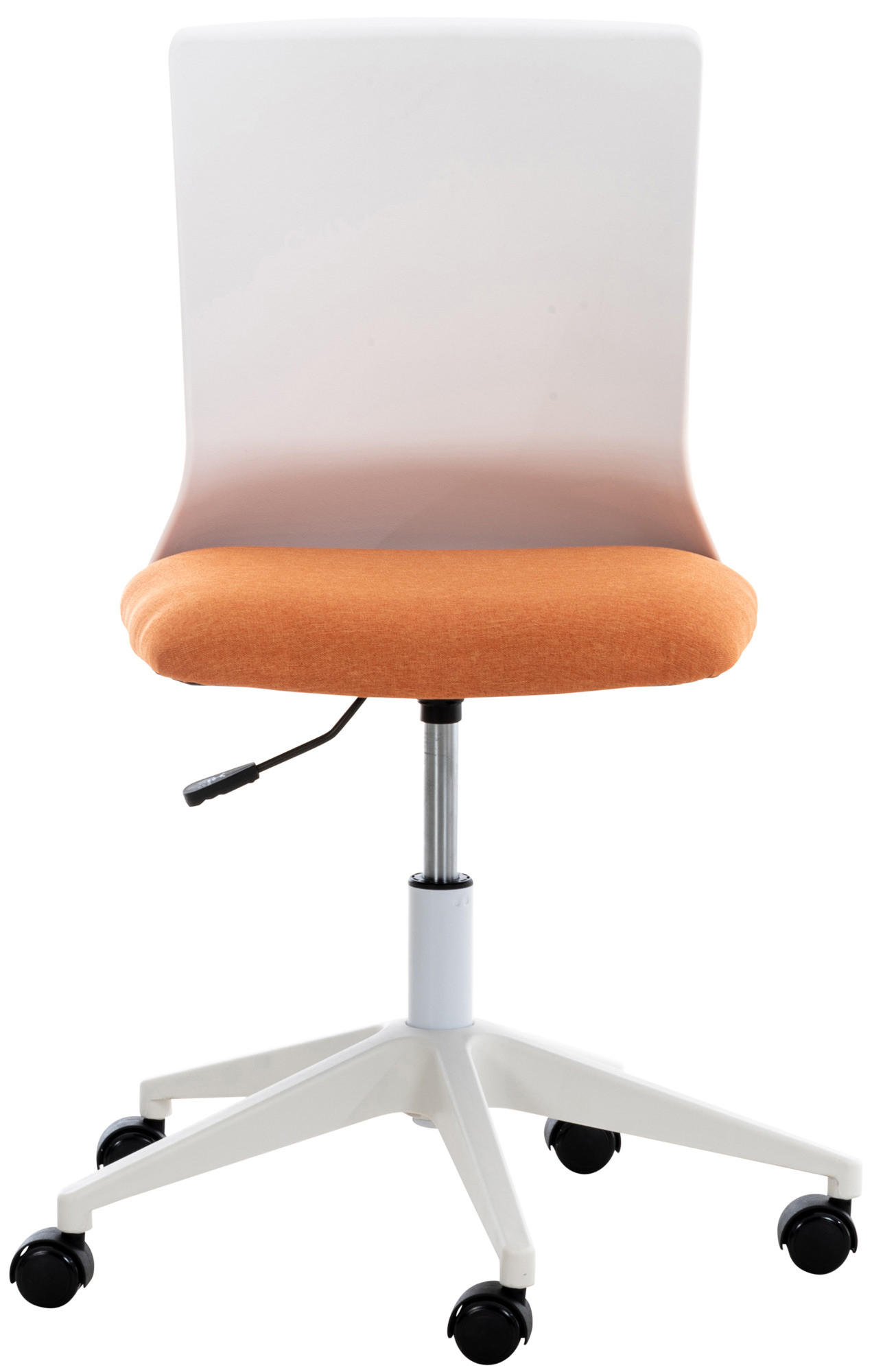 DREHSTUHL Stoff orange - Weiß/Orange, Kunststoff/Textil (61/92/61cm) - CLP