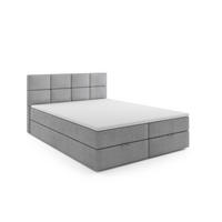BOXBETT OSLO 160 x 200 Grau - Grau, Textil/Metall (160/200cm) - VLR BEDS