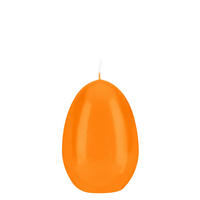 EIKERZEN Klarlack Mandarin Orange 120 x Ø 80 mm, 6 Stück - Orange, Paraffin (8/12/12cm) - Kopschitz Kerzen