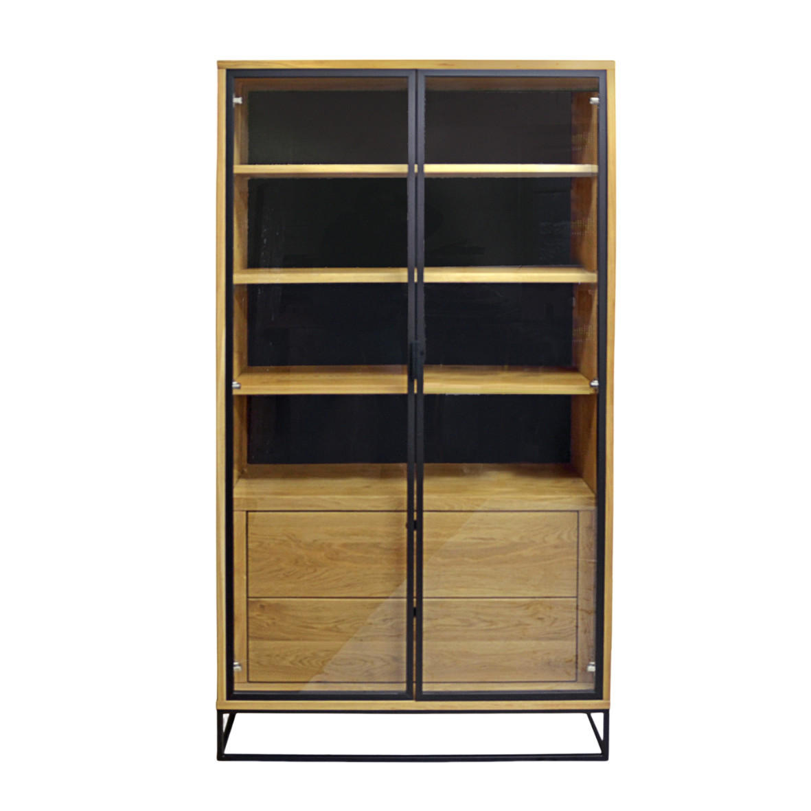 Rawood Furniture Vitrine Eiche 100x190x40 cm