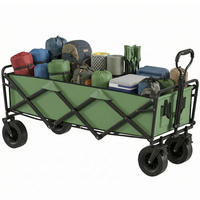 GARTENWAGEN DE-18773 130L mit All-Terrain-Rädern & Bremsen Grün - Grün, Metall (56/100/133cm) - ComfortXL