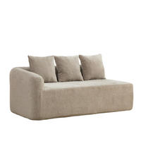 SOFAELEMENT DE-35127 linke mit Chenille-Bezug Grau - Grau, Textil (99/80.5/171.5cm) - ComfortXL