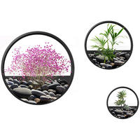 BLUMENTÖPFE, Wandvase für Garten, Wohnzimmer, Stahl, Schwarz - Schwarz, Metall (5cm) - Outsunny
