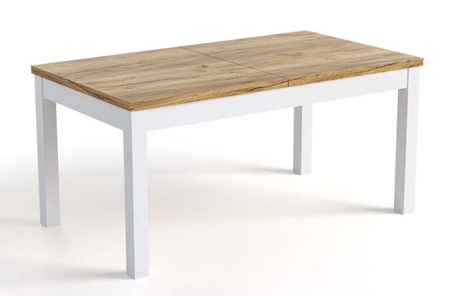 TISCH Craft Gold Ausziehbar Rechteckig 160/240 cm 90x240x76 cm - Multicolor/Weiß, Holzwerkstoff (240/90/76cm) - Sepro Meble