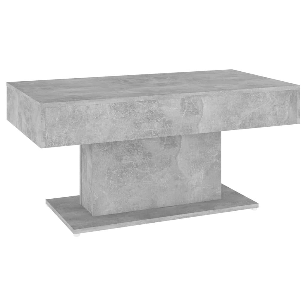 COUCHTISCH 96/50/45 cm aus Holzwerkstoff Betongrau - Hellgrau, Holz (50/96/45cm) - vidaXL