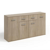 SIDEBOARD GIACOMO III 160/85/33 cm mit 2 Schubladen 4 Türen Sonoma Eiche - Sonoma Eiche, Holzwerkstoff (160/85/33cm) - MASSENO