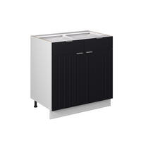 Schwarz/Weiß, Holzwerkstoff (80/82/51.6cm) - Vicco