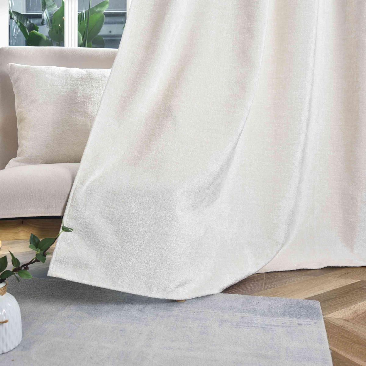 VORHANG 2ER SET »Nürnberg« HxB 245x135 cm Natur - Naturfarben, Textil (135/245cm) - Gardinenbox