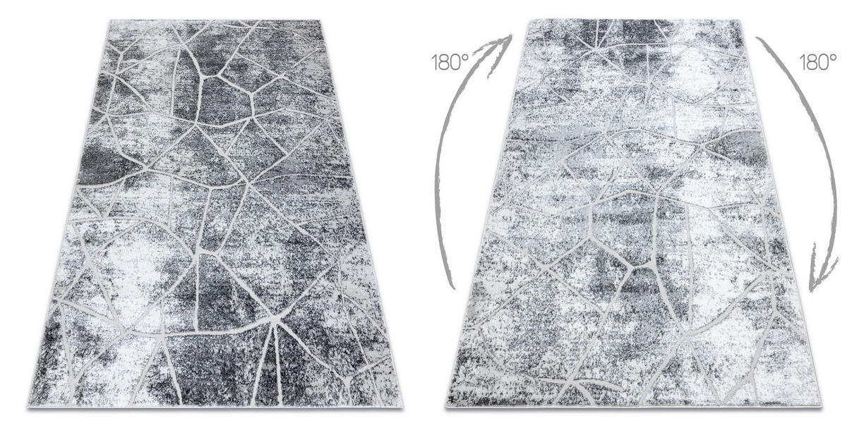 TEPPICH Mefe 200/290 cm - Grau, Textil (200/290cm) - rugsX