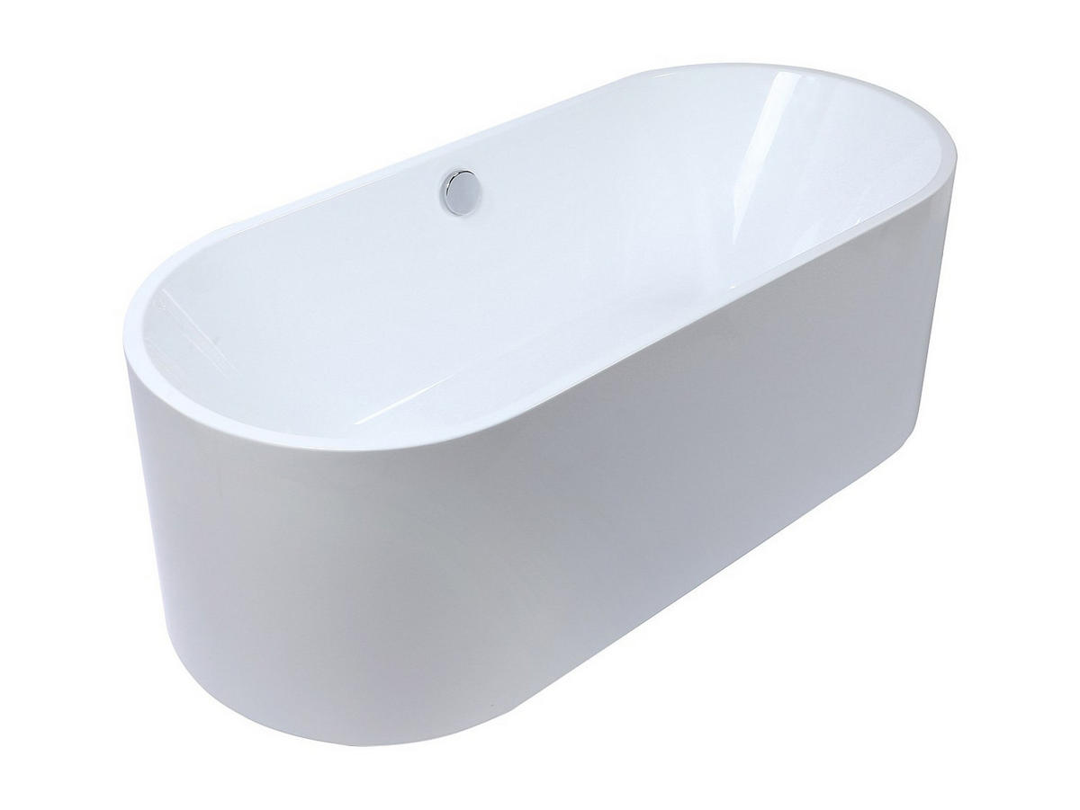 FREISTEHENDE Badewanne - 1 Person - acryl - weiß Katoucha - Weiß, Kunststoff (170/58/75cm) - Vente-Unique
