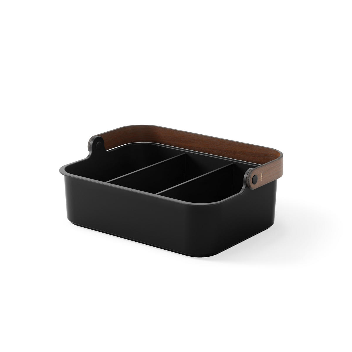 KOSMETIK-ORGANIZER Bellwood, Schwarz / Walnuss - Schwarz, Kunststoff (27/25/37cm) - Umbra