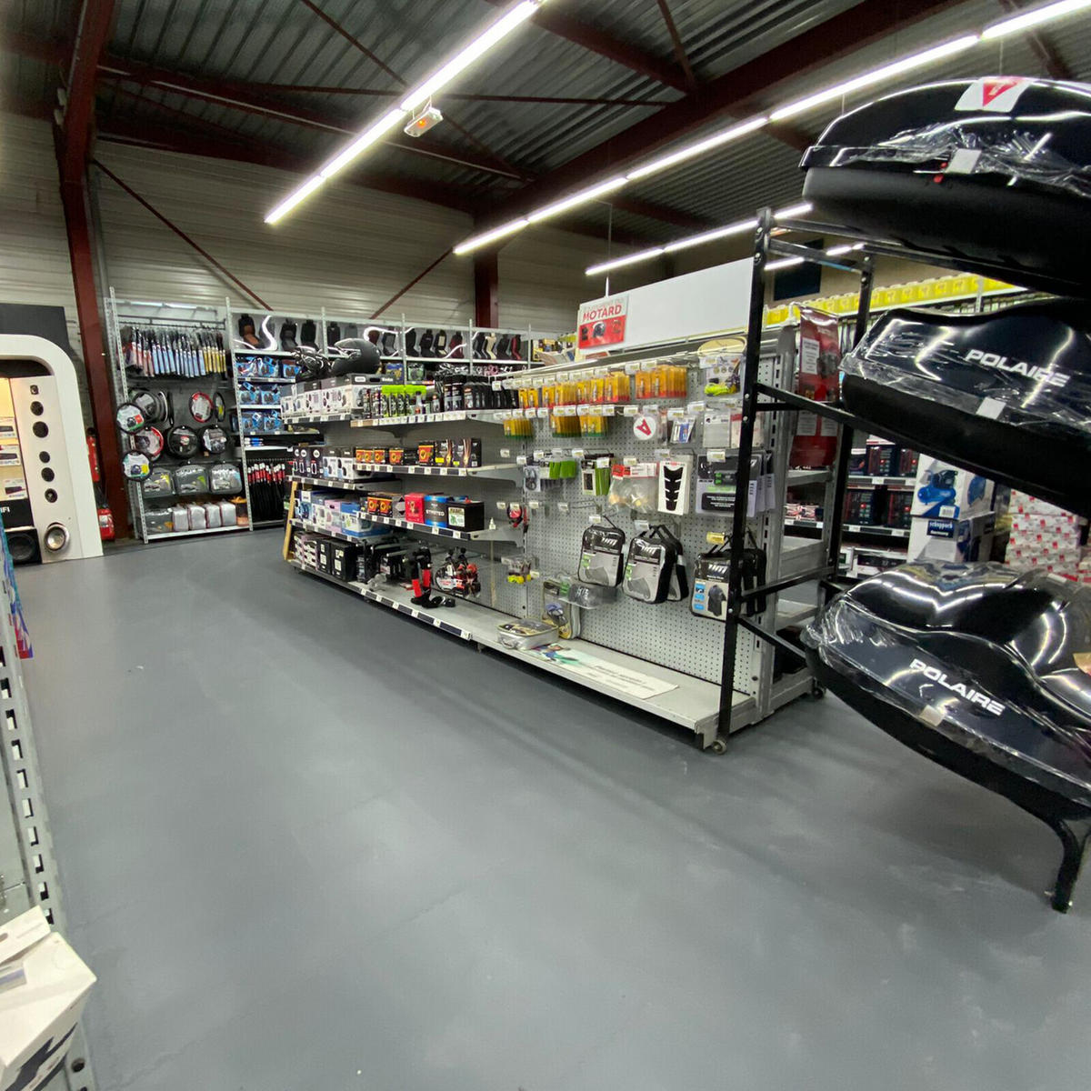 PVC-FLIESEN für Garage, Werkstatt, Sporthalle - Dunkelgrau - Los von 1 m² - Dunkelgrau, Kunststoff (50/50/1.1cm) - MOSAIK FLOOR