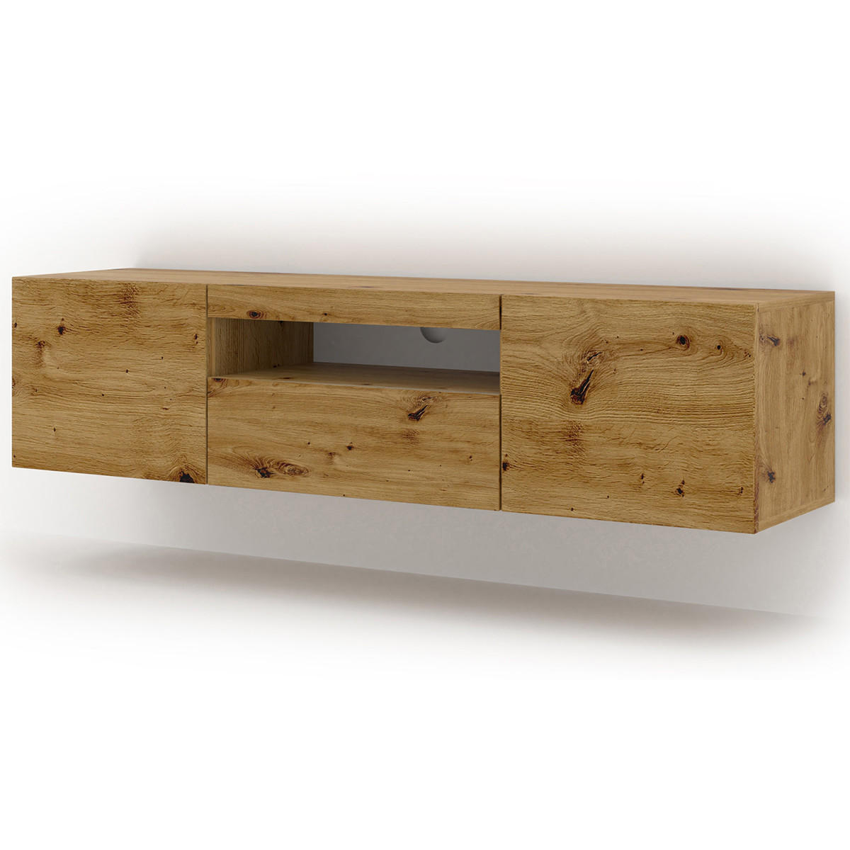 TV STOLEK Aurus Dřevo - hnědá, kompozitní dřevo (150/36/37cm) - Petits-meubles