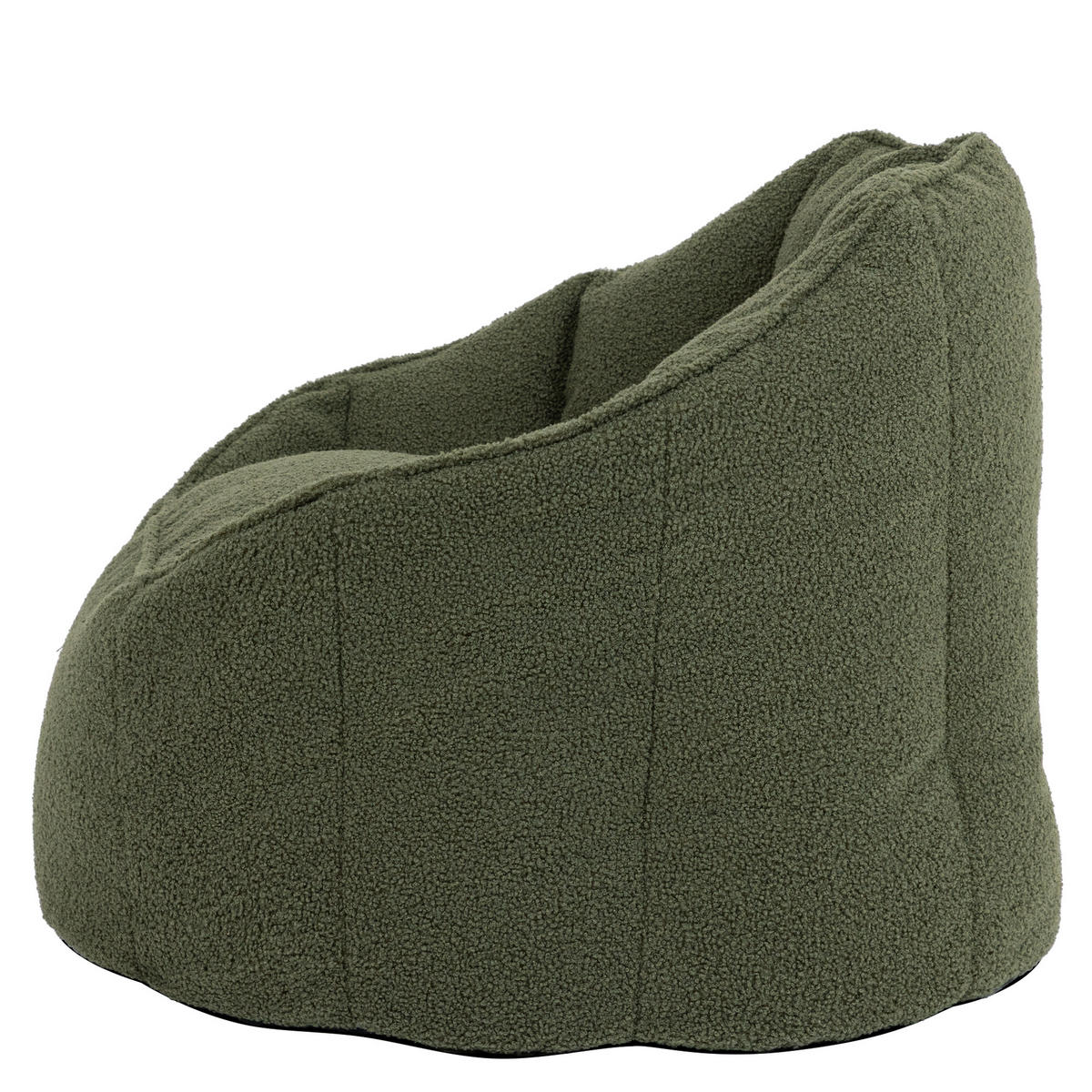 SITZSACK aus Boucle Sirena - Olivgrün, Textil (77/64/74cm) - icon