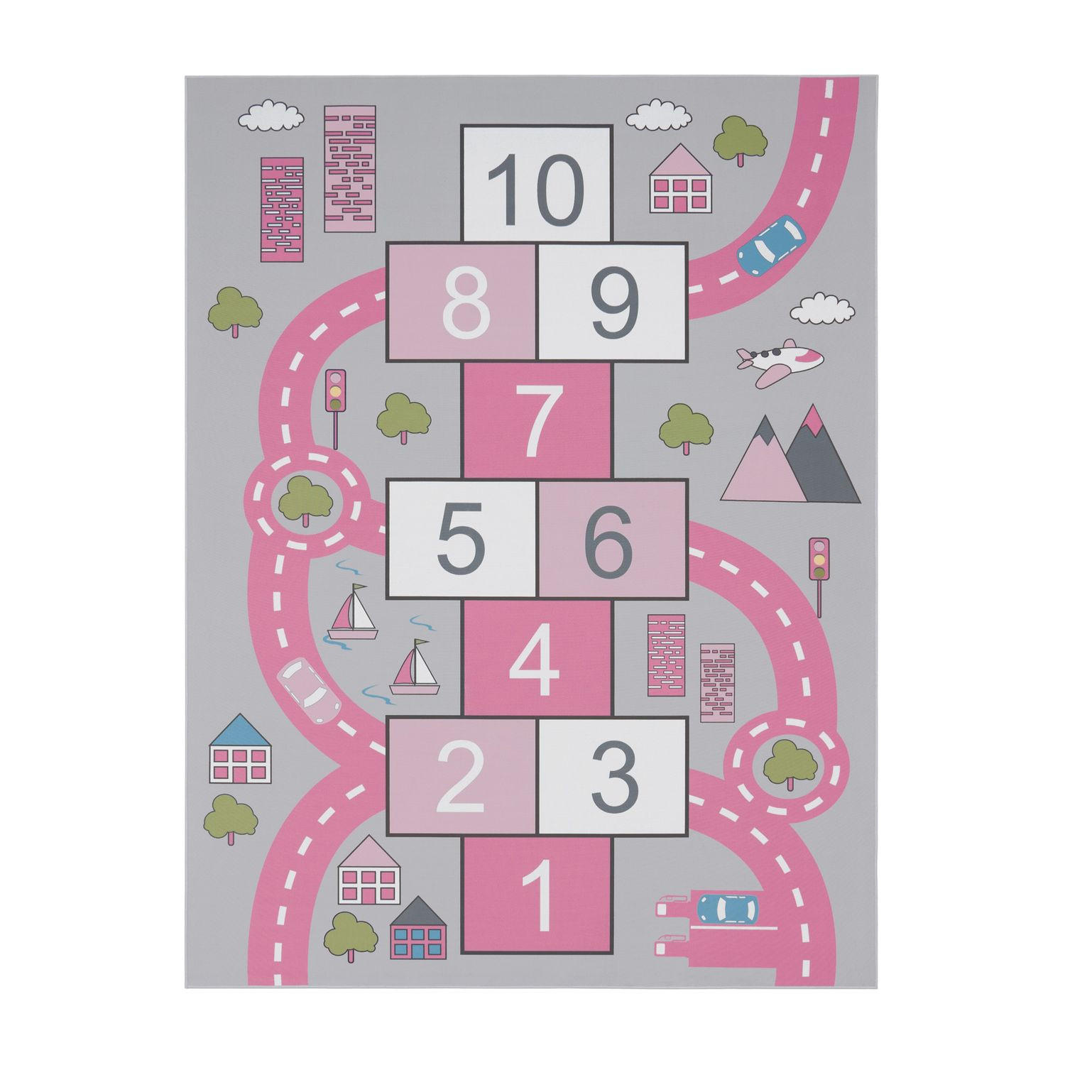 KINDERTEPPICH Pink 140 x 200 cm - Pink, Kunststoff (140/200cm) - TT Home